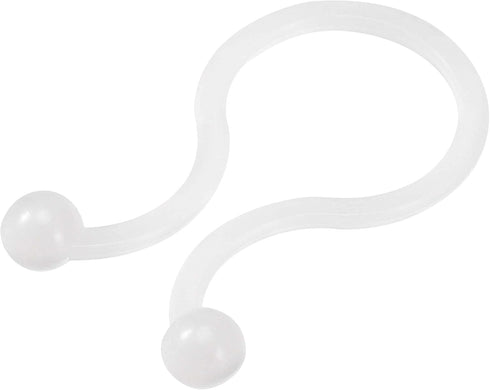 uxcell Nylon Reusable Twist Tie Cable Clips - White 10mm x 30pcs, 14mm x 20pcs