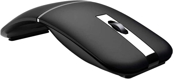WFB Bluetooth Wireless Mouse for Laptop, Foldable Arc 180° Rotating Silent Click Portable Curved Computer Mice for