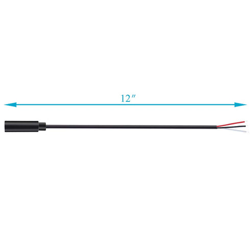Fancasee 2 Pack Replacement 3.5mm Female Jack to Bare Wire Open End TRS 3 Pole Stereo Audio Cable