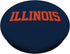Retro Illinois Tee Vintage Orange Blue Throwback IL PopSockets Standard PopGrip