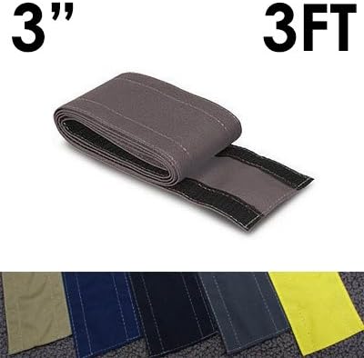 Electriduct 3" SafCord Carpet Cord Cover Strip, Secure and Hide Floor Cables and Wires - 3 Feet - Gray