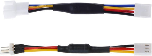Hanzou Deceleration Line 27O PC Case Fan RPM Speed Reduction Silent Connector Resistor Cable for Quiet Mode