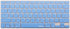 XSKN Hebrew Language Blue Color Silicone Keyboard Skin Cover for 2015 and Earlier MacBook