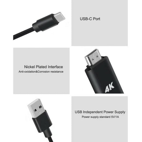 Fonus 4K S23 S24 AV Cable USB C to HDMI Adapter Compatible with Samsung Galaxy Ultra Plus - TV Video Hub Type-C Charger