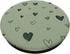 Sage Green Minimalist Heart Pattern for Girls PopSockets Standard PopGrip
