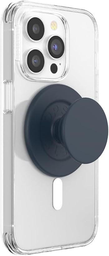 PopSockets Phone Grip for MagSafe, Magnetic Holder, Phone Stand - Soft Touch Navy