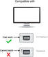 NFHK USB-C Type C Female Source to Mini Displayport DP HDTV Adapter, 4K 60hz 1080p for Tablet, Phone & Laptop