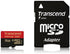 Transcend 16 GB MicroSDHC Class 10 UHS-I Memory Card with Adapter, 90 Mb/s