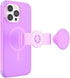 PopSockets iPhone 14 Pro Max Case - Pink Translucent, Phone Grip and Slide, Compatible with MagSafe, Wireless Charging