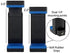 Acuvar 3.5" Universal Tripod Slim Smartphone Mount with Blue Soft Protective Rubber Grip for iPhone, Android, and All