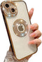 Casechics Luxury Glitter Bling Case for iPhone 11, Rhinestone Bumper Camera Lens Protection, Gold