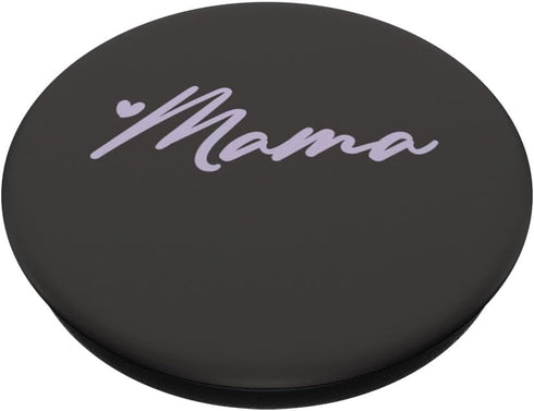Light Pastel Purple Gray Heart Mama PopSockets Standard PopGrip