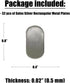 SALEX 32 0.4" 0.8" 3M Set 32 Pack Mini Metal Plates for Magnetic Mount, Wall, Phone Holder, Case, Magnet, Crafts, DIY.
