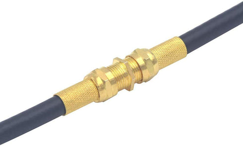 VCE Coaxial Cable Connector, RG6 F-Type Gold Plated Adapter, Female to Female, 5-Pack