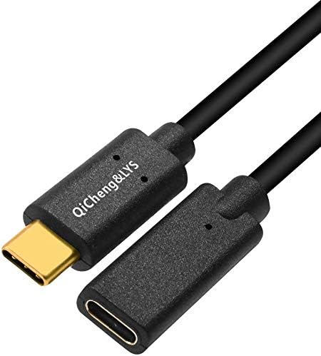 QiCheng&LYS USB C Extension Cable, Type C Male to Female - Thunderbolt 3 Extension Cable (0.3m)