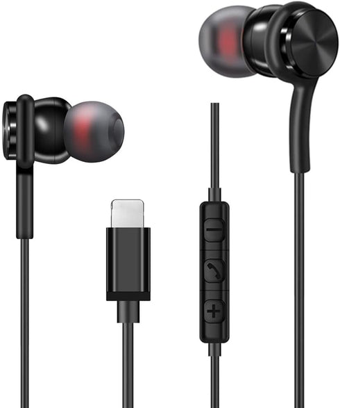 Wired Earphones in-Ear Headphones for iPhone 13 12/12 Mini 11 Pro/11 Pro Max, Stereo Noise Isolating Compatible with