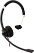 V7 Deluxe Mono Headset, USB, Boom Mic, Adjustable Headband for PC, Mac, Laptop Computer, Chromebook, Black