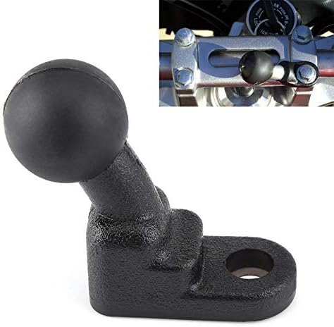 Aramox Motorcycle Ball Base with 10mm Hole, Fixed Ball Holder Isolates and Dampens Shock for Mounting
