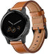 Compatible Garmin Vivoactive 4S Band, 18mm Silicone+Leather+Stainless Steel for Vivomove 3S, Fossil Gen 5E (3 Pack)