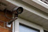 F FINDERS&CO Fake Security Camera with Realistic Red Flashing Lights and Warning Sticker, Indoor Outdoor, 2 Pack