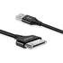 AGVEE 2 Pack 6ft Charging Cable for Old iPhone 4S, MFI Certified 30 Pin Braided Fast Durable Charger Cord (Black)