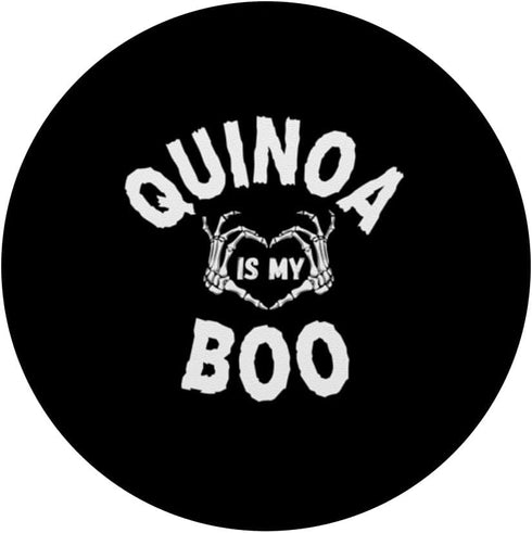 Quinoa Lover United LIM Edition Funny Halloween Skeleton Quote Quinoa Is My Boo PopSockets Adhesive PopGrip