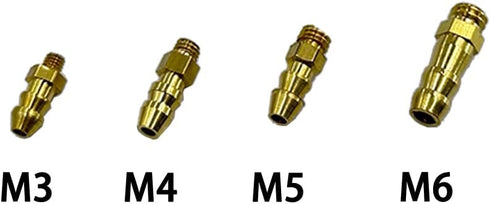 URIMPAVIDO 2PCS Nozzle (M4) RC Boat Water Cooling Faucet Water Nipple Fuel for RC Boat Ship DIY Model Toy Parts