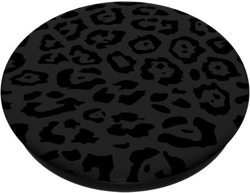 Leopard Print Black And White Cheetah Animal For Women Girls PopSockets Standard PopGrip