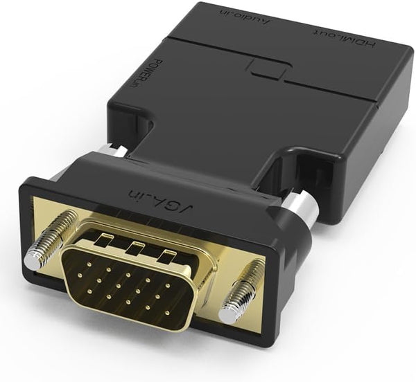 HSEUOPV HDMI to VGA Adapter Converter with Audio, Video Dongle adaptador Compatible with