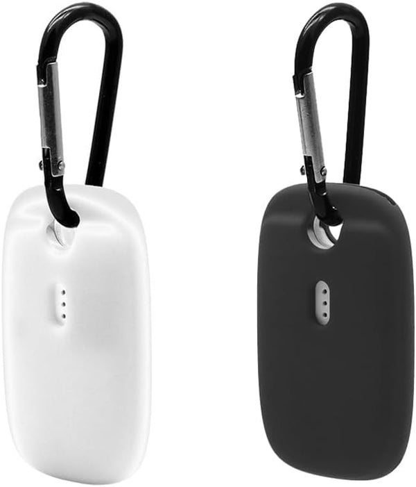 Protection Case for Tile Pro 2022 Tracker, 4Pack Silicone Soft Cover with Keychain, Black & White