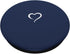 Navy Blue Hand Drawn Heart Minimalist Love PopSockets Standard PopGrip
