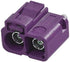 Fakra SMB D Double Female Straight RF Coaxial Adapter, Fakra D Double