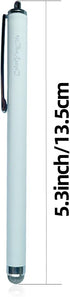 3-Pack Micro-Knit Mesh Tip Capacitive Stylus Pens for Touch Screens with Replaceable Fiber Tips, Cleaning Cloth (Black,