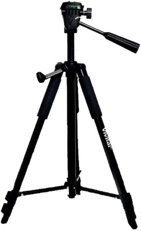 Vivitar 57-Inch 5 VIV-VPT-2457, Tripod, Three Way Fluid Pan Head, Quick Release Mount, Supports up to Pounds of Weight