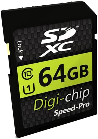 Digi Chip 64GB SDXC Class 10 Memory Card for Kodak PixPro Digital Cameras FZ55, FZ45, AZ901, AZ652, AZ405