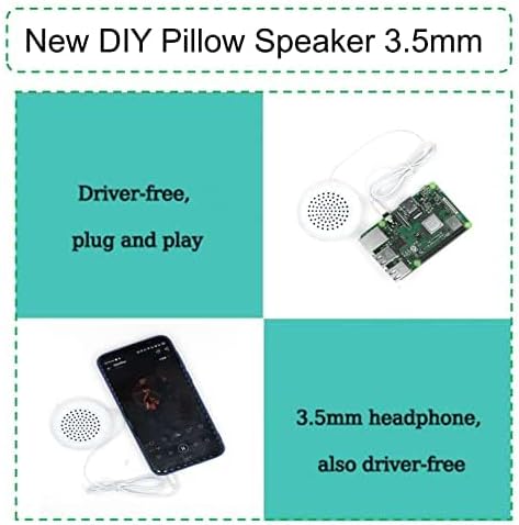 Portable 3.5mm External Speakers, Plug in Speaker with Audio Cable, Energy Saving Mini Speaker for MP3, MP4