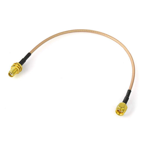 BINGFU SMA Female Bulkhead Mount to SMA Male RG316 Antenna Extension Cable 12 inch 30cm 2-Pack for 4G LTE Router