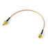BINGFU SMA Female Bulkhead Mount to SMA Male RG316 Antenna Extension Cable 12 inch 30cm 2-Pack for 4G LTE Router