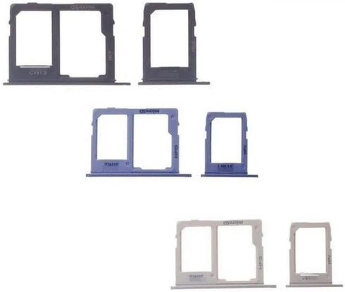 Generic for 10sets/lot Dual SIM MicroSD Card Tray Holder Set Replacement for A6