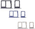 Generic for 10sets/lot Dual SIM MicroSD Card Tray Holder Set Replacement for A6