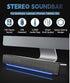 Yoidesu 3.5mm Soundbar,USB Wired SoundBar,Music Player with Bass Surround,Stereo USB Powered Mini Soundbar Speakers