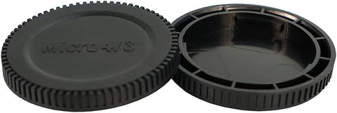 NIYI 2 Sets Camera Body Cap and Rear Lens Cap Cover Kit for M43 Micro Four Third Mount Camera and Lenses
