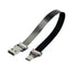 xiwai 1.0M USB 2.0 Type-A Male to USB-C Type-C Male Data Flat Slim FPC Cable for FPV, Disk, and Phone