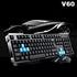 UniFire V60 Waterproof 2.4G Wireless Gaming Keyboard with Mouse DPI Control for Desktop PC