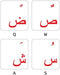 FARSI (Persian) Keyboard Stickers, Transparent RED Letters for Any Laptop, Desktop Computer Keyboards