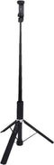 Serounder 8 Sections Selfie Stick Tripod, 34cm to168cm Auto Open Close Extension Pole