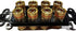 Black Speaker Wall Plate 16 Post for 8 Speakers, Color Coded for Home Theater System
