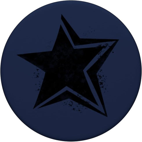 PopSockets Swappable PopGrip, Black Star Cyber Y2K Aesthetic Downtown Girl Mcbling