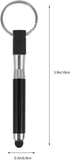 Mikikit 12 Stylus Pen with Keyring, Pcs Stylus Pens for Touch Screens Keychain Plastic Touch Screen Ballpoint Pen Key