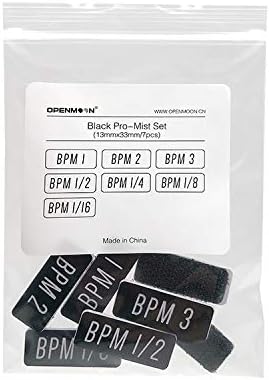 OPENMOON Pro-Mist Camera Filter Tags, Black, 13mm x 33mm, 7pcs